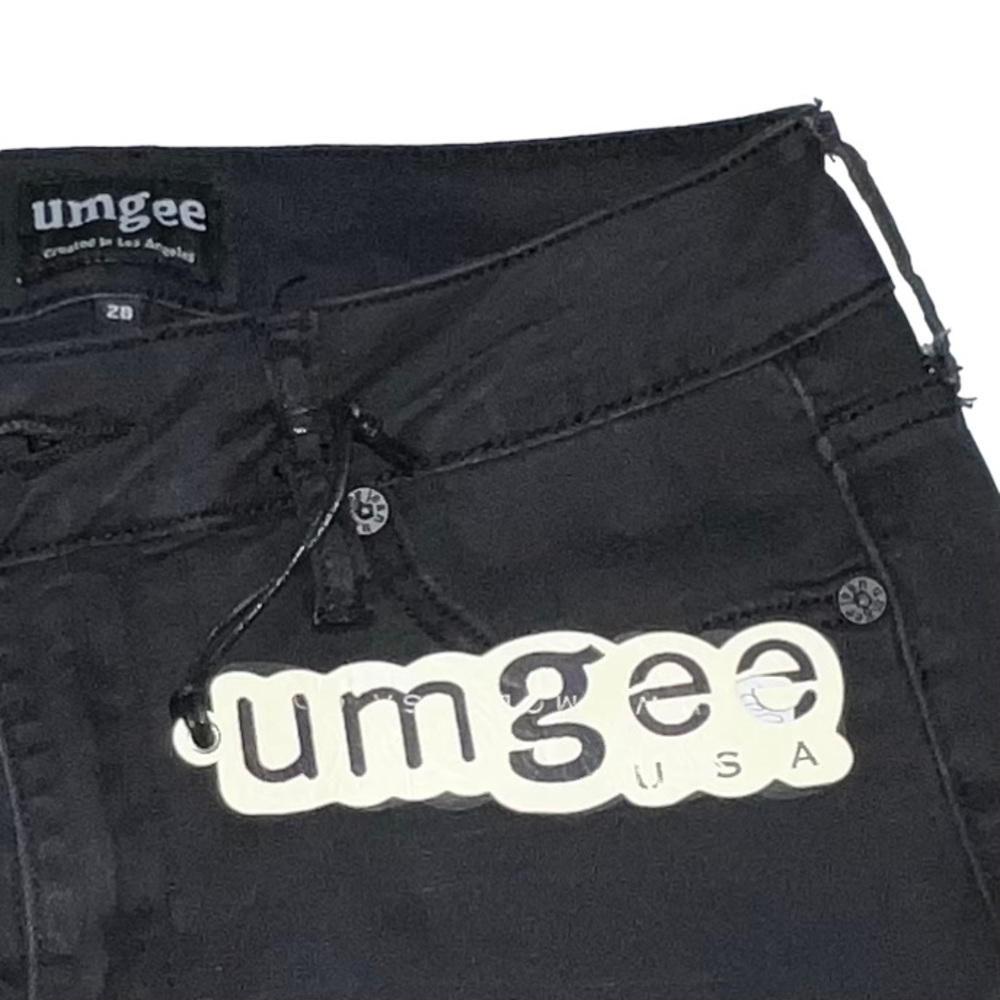 Umgee Lightweight Denim Jeans Lace up Hem - Picture 4 of 13